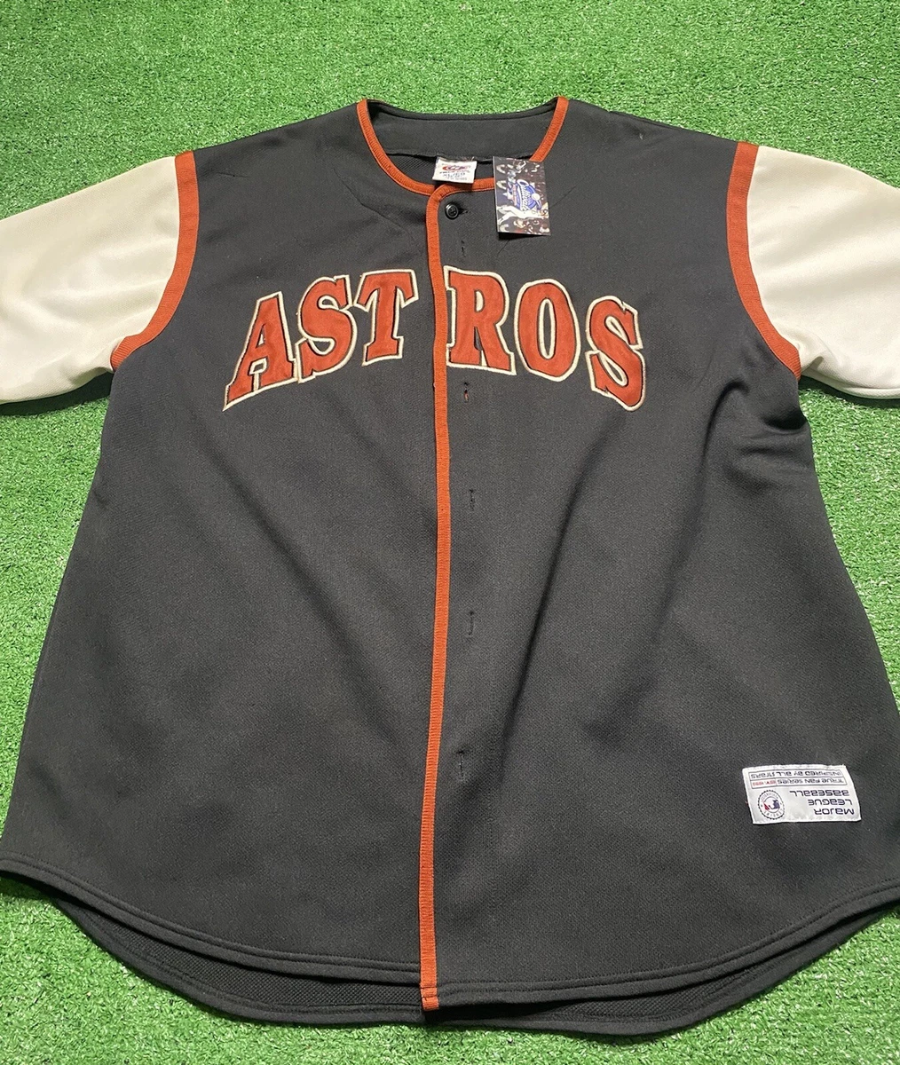 Vintage Astros Jersey Size XL Black Brick Red