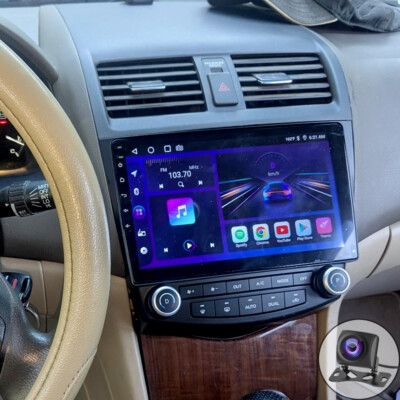 4+64G Car Radio Stereo GPS Navi For Honda Accord 2003-2007 5GWIFI Android 13 RDS