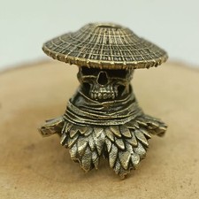 Knife Lanyard Paracord Bead Scarecrow Skull Copper Charm for EDC DIY Accessories