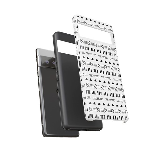 Black and White Southwestern Aztec Pattern Google Pixel Tough Cases - 第 56/131 張圖片