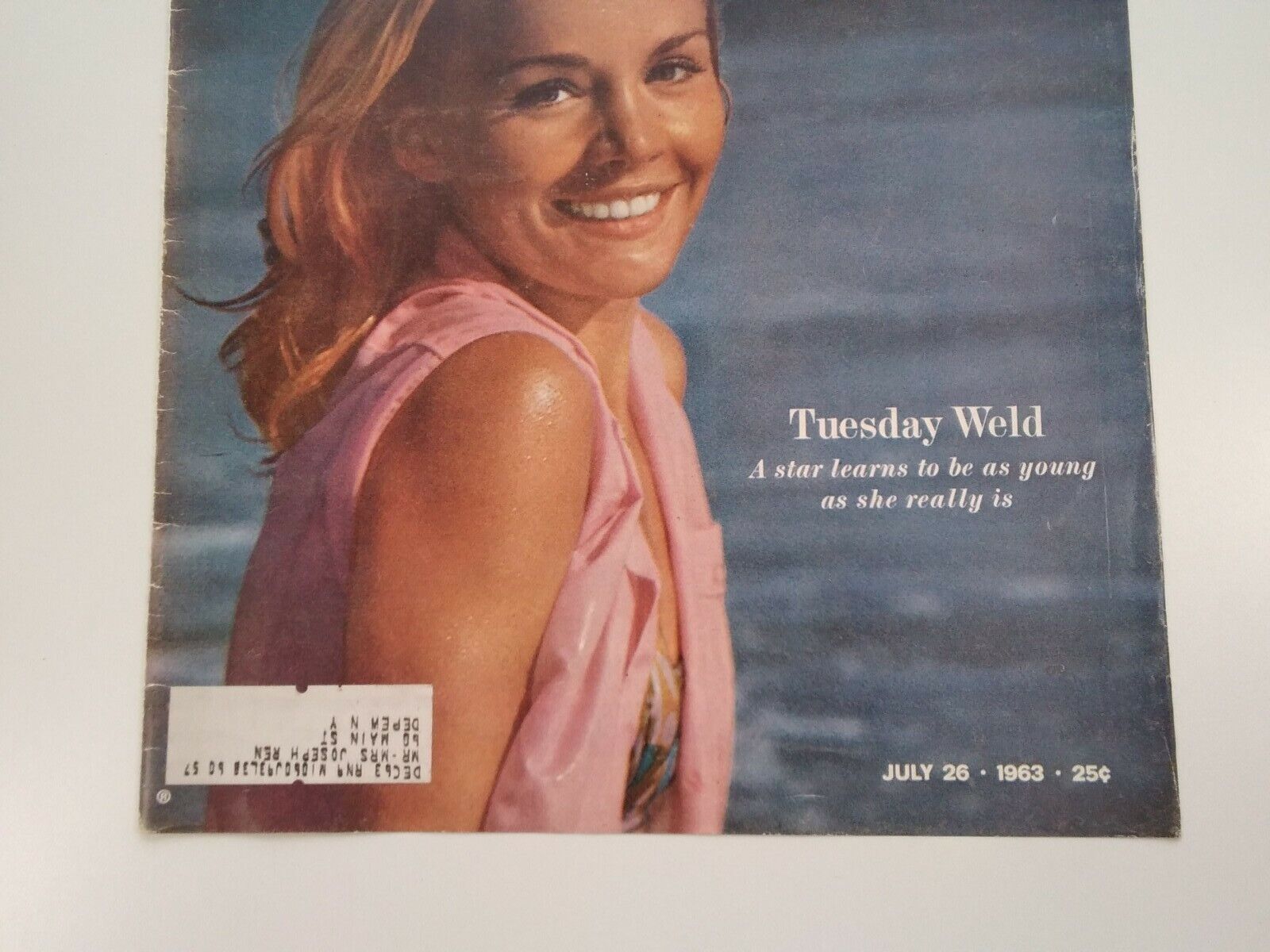 JULY 26, 1963 ISSUE LIFE MAGAZINE TUESDAY WELD ON COVER