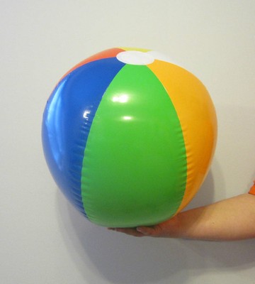 LOT Of 12 Large Beach Balls - 20 Inch Party Pool Carnival Beachball Assortment