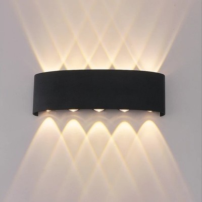Moderne LED Up Down Wand Leuchten Leuchte Außen Innen Lampe Wasserdicht