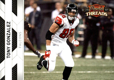 2010 Panini Threads #8 Tony Gonzalez Atlanta Falcons HOF