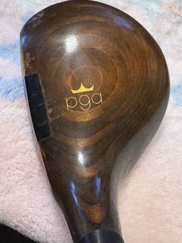 VINTAGE SET 1/3/4/5 WOODEN HEAD PGA STEEL SHAFTED True Temper Steel/RH - Picture 11 of 17