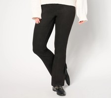 Belle by Kim Gravel Petite PerSuede Me 5 Pocket Boot Cut Jean Black 16 New