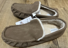 MOCASSINO PANTOFOLE UOMO BEIGE AVENUE TAGLIA 10 NUOVE CON ETICHETTE