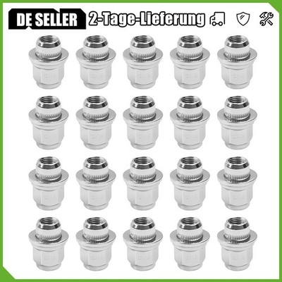 20 Radmuttern Flachbund M12x1,5 für Toyota Auris Avensis Camry Carina Celica C-