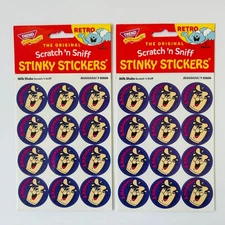 TREND Scratch n Sniff RETRO STINKY STICKERS MILK SHAKE 2 pack