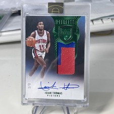 Isiah Thomas- 2021 Panini Eminence- Game Worn Patch Auto Emerald-True SSP #1/3💥