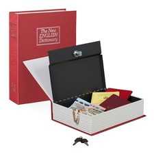 Sejf na książki duży sejf na pieniądze tajna komora czerwony 1,1 kg sejf na książki czarny sejf na książki