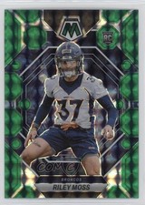 2023 Panini Mosaic Rookies Green Mosaic Prizm Riley Moss #358 0b3