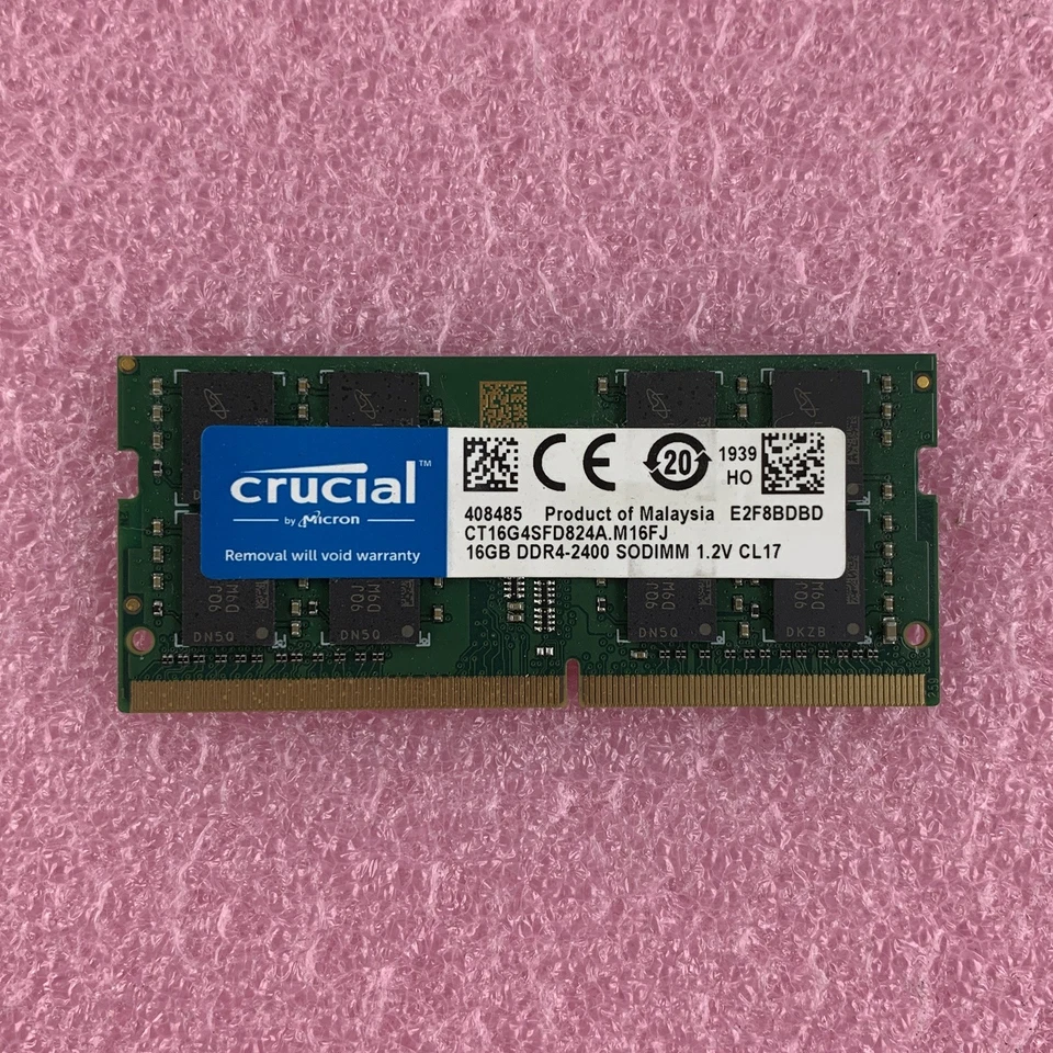 Memoria RAM para computadora portátil Crucial CT16G4SFD824A.M16FJ 16 GB DDR4 240 MHz PC4-19200 Foto 2 de 4
