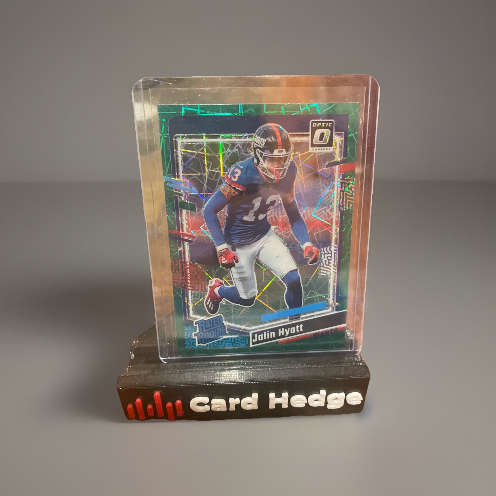 Jalin Hyatt 2023 Donruss Optic #279 Green Velocity RC