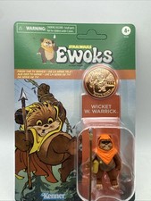 Star Wars Ewoks Cartoon WICKET W WARRICK w  Coin 1985 Kenner MOC Unpunched New