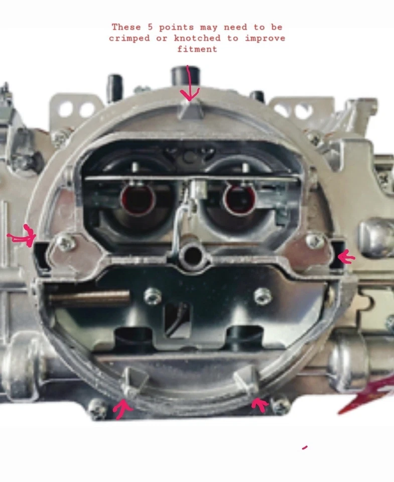 NW1026 Mopar 426 Hemi Non-Shaker Base w/Edelbrock Carbs Air Cleaner Metal - Image 2 of 2