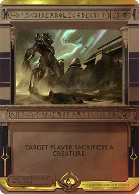 Diabolic Edict 41 Masterpiece Series: Amonkhet Invocations for