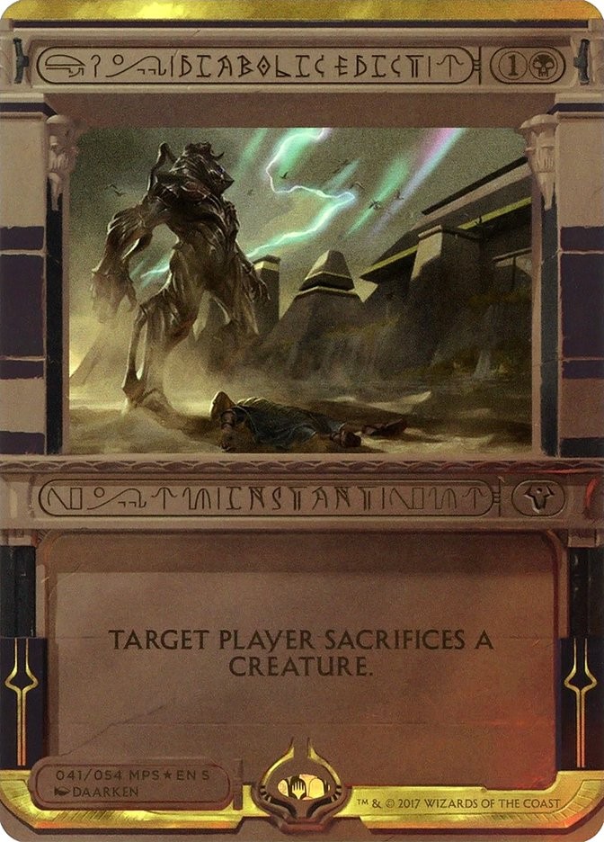 Diabolic Edict 41 Masterpiece Series: Amonkhet Invocations for