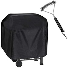 Grillabdeckung,Grill Abdeckhaube mit Einer Grillbürste für Tepro Toronto Holz...