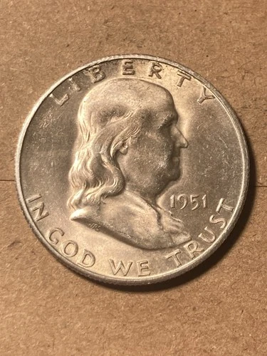 1951 S Franklin Half Dollar - BU - As Shown! (#1821)