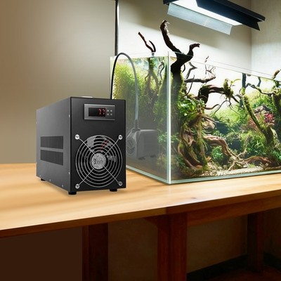 60L Aquarium Chiller Hydroponic Water Chiller 200W 15.8Gal Fish Tank Cooler Equi