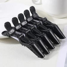 5pcs Alligator Hair Clips Double Hinged ABS Barber Salon Styling Tool - NEW