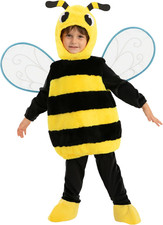 Child Unisex Honey Bumble Bee Costume, Toddlers Bee Outfit with Wings for Party