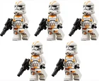 LEGO Star Wars Phase 2 Clone 212th Trooper Minifigure LOT of 5x - SEALED IN BAG!