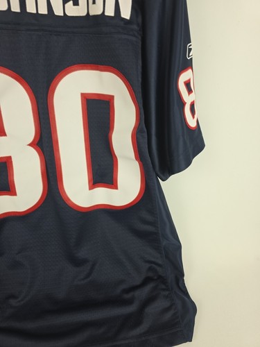 Andre Johnson Houston Texans Reebok On Field Blue Jersey Men Sz Medium +2 Length - 第 12/14 張圖片