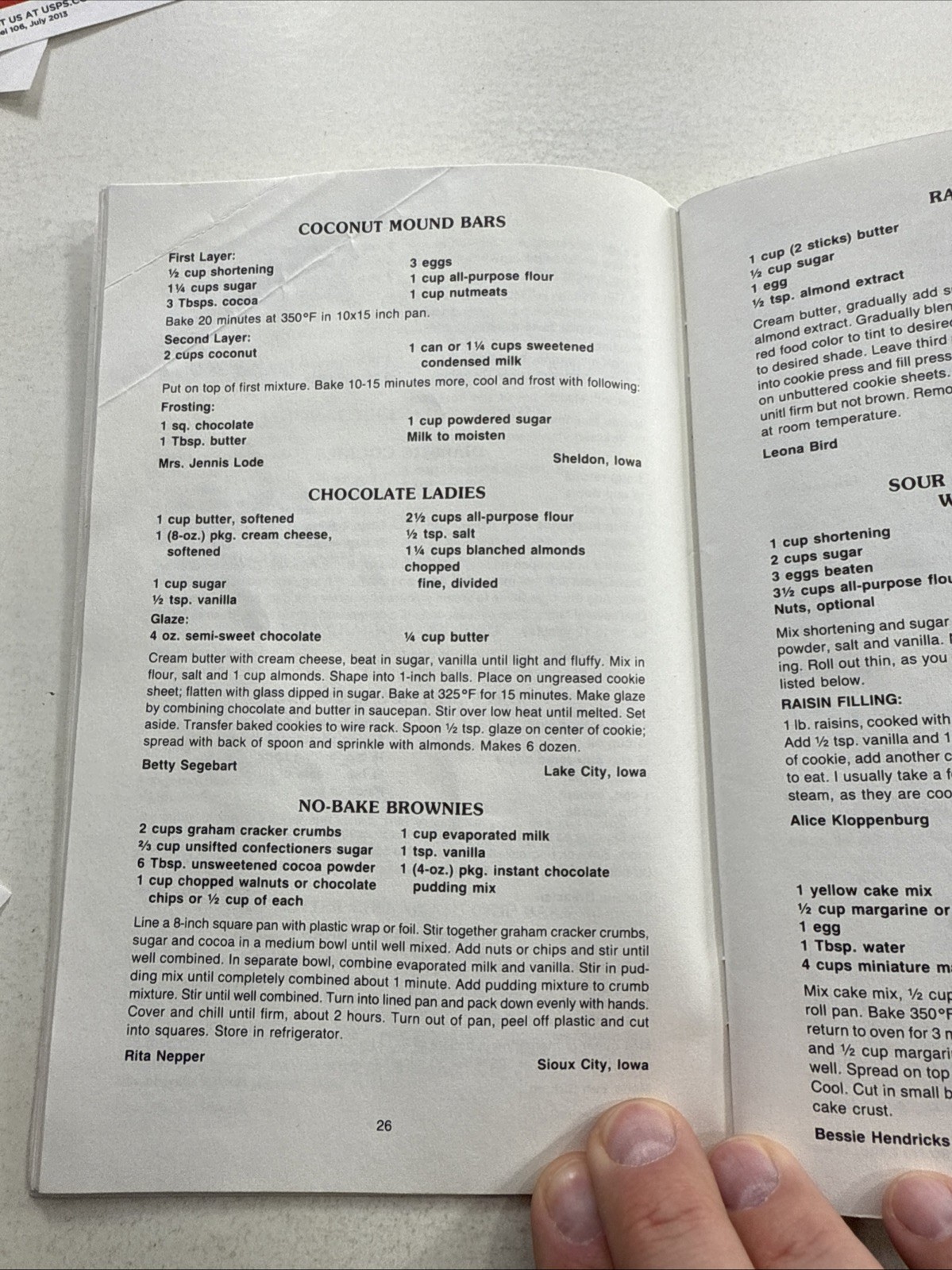 Iowa Holiday Cookbook Christmas ethnic VTG Dutch Raisin cookie Danish Abelskiver