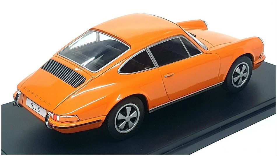 Caja blanca Porsche 911 S naranja 1968 1:24 Foto 4 de 4
