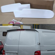 FOR VW TRANSPORTER T5/T5.1/T6 CANDY WHITE REAR TWIN BARN DOOR ROOF SPOILER LIP