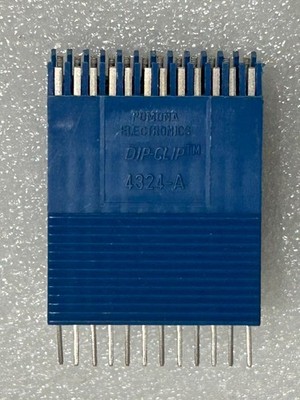 IC Test Clip POMONA DipClip 4324A 24Pin DIP Blue USED TESTED GOOD Condition
