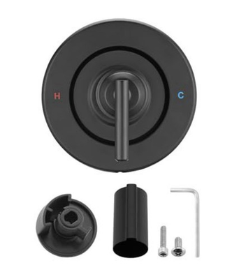 #ad For Moen Chateau Shower Faucet Kit Matte Black Pressure Balancing Valve $24.99