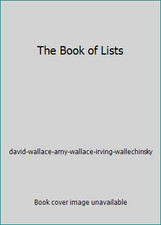 The Book of Lists by david-wallace-amy-wallace-irving-wallechinsky