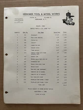 Vintage HERKIMER Service Parts OK SUPER "60" Gas Powered Airplane Engine