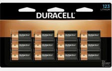 Duracell 123 Lithium 3V lithium Battery 12 pack