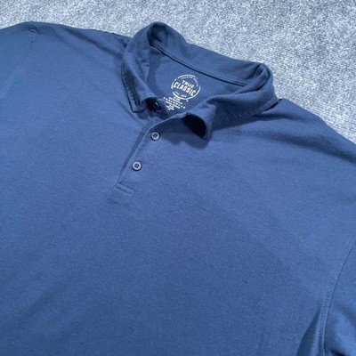 True Classic Polo Shirt Mens 2XL Navy Stretch Cotton Classic Ultra Soft Preppy