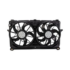 TRQ Radiator Dual Cooling Fan Assembly Compatible with 2005-2006 Chevrolet Mo...