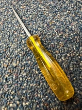 Vtg Proto 9322 slot-head screwdriver, square shank, USA, vg condition