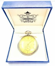 Zenith 48mm Silver 800 Grand Prix Paris 1900 Mechanical Pocket Watch Work