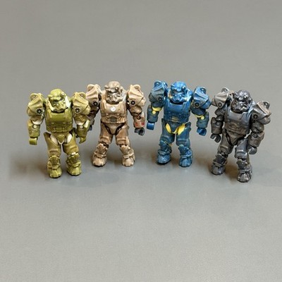 Rare 4PCS MEGA Fallout T-60 Power Armor Collection Mini bloks Action Figure #C