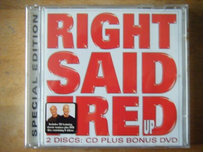 Right Said Fred : Up CD Album + DVD 2 discs (2007) stickered jewel case - VG