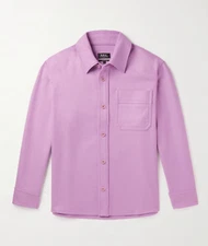 NWT Men's A.P.C. Wool-Blend Overshirt Purple Medium