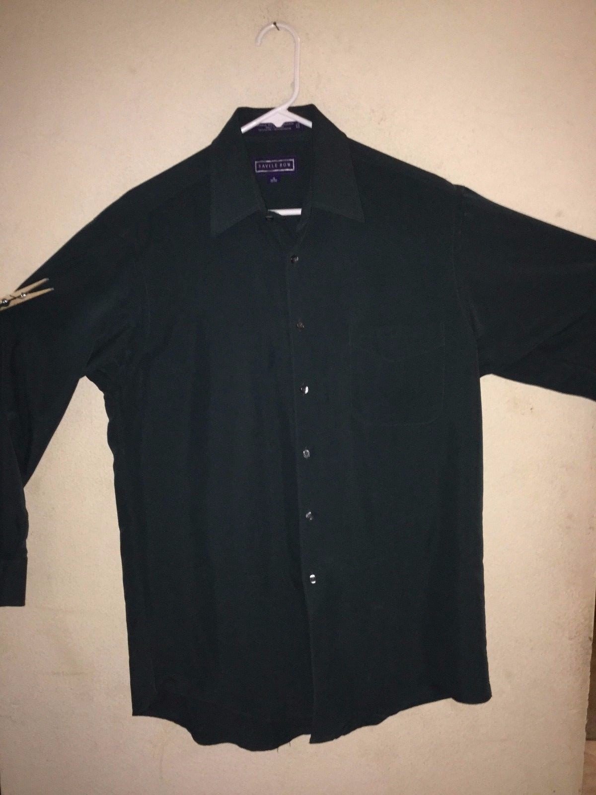 FILA Men's Savile Row long sleeve shirt 15 32 33 wrinkle free broadcloth