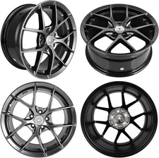 4 Pack 16x7 inch 5x100 PCD 38mm Offset Wheel Rim