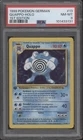 Poliwrath Pokemon Base Set Holo 1st Edition German #13 PSA 8