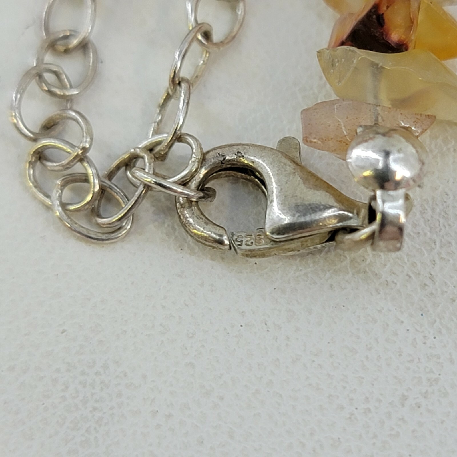 Sterling silver carnelian statement necklace sout… - image 7