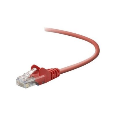 BELKIN COMPONENTS A3L791-20-RED-S 20FT CAT5E SNAGLESS PATCH CABLE, UTP, RED PVC 
