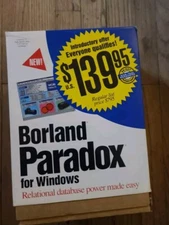 Borland Paradox for Windows 3.5" High-Density Disks Vintage- New Old Stock